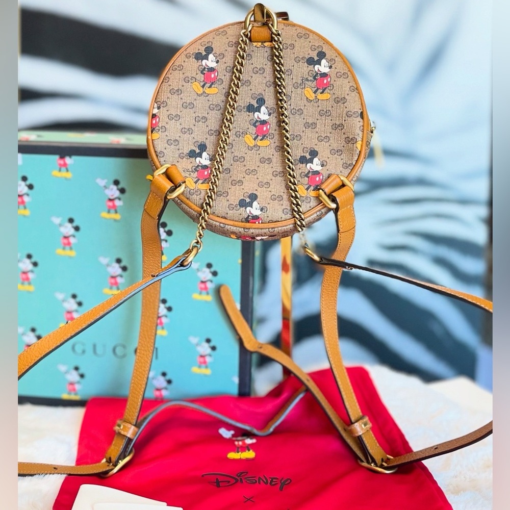 Gucci x Disney Micro GG Supreme Round Mickey Mouse Backpack - Picture 2 of 16